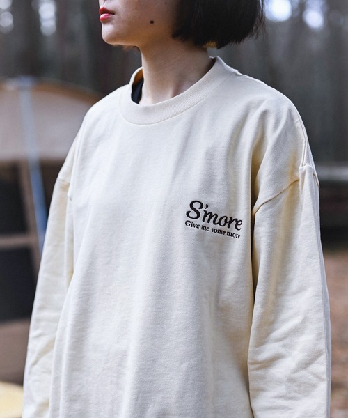 トレーナー スウェット COTTON CREW NECK BIG SWEAT - S'more recipe レディース メンズ | S'more | 11