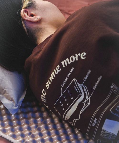 トレーナー スウェット COTTON CREW NECK BIG SWEAT - S'more recipe レディース メンズ | S'more | 16