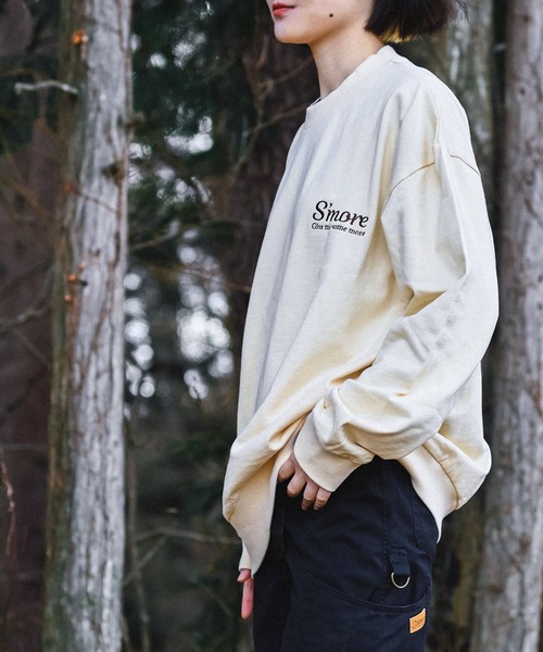 トレーナー スウェット COTTON CREW NECK BIG SWEAT - S'more recipe レディース メンズ | S'more | 05