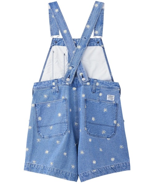 MILKFED. サロペット オーバーオール FLORAL EMBROIDERY DENIM
