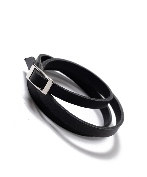 ブレスレット an meets zakka 3連コードレザーブレスレット メンズ