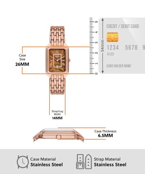 腕時計 フォッシル 腕時計 レディース アナログ ステンレス ES5323 レディースの画像