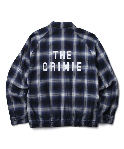 赤字超特価,豊富な 「CRIMIE」 ブルゾン SMALL ブラック×ブルー メンズ