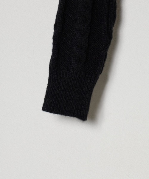 Chick カーディガン FUR CABLE KNIT CARDIGAN / ケーブルニットファー