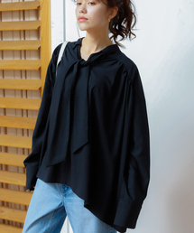 Rouge vif ブラウス シャツ 前後2WAYギャザーボウタイブラウス