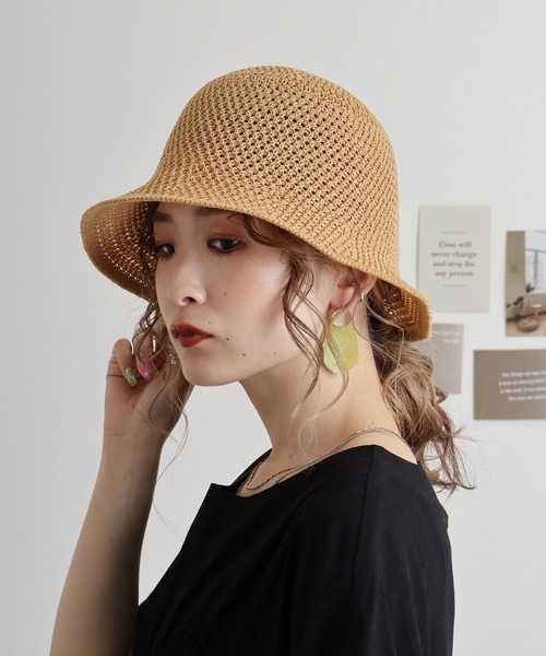 最終値下げ Bibiy × AtelierNotify フェアリーハット FUNALIVE 帽子 ハット PAGE ONE ポリジュートフリルHAT