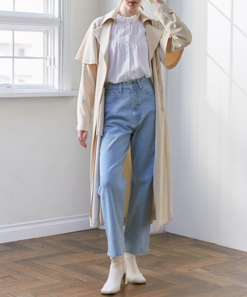 【関税込み】A.P.C. ベージュ クリンクル トレンチコート 明日なに着る？】永く愛せる♡A.P.C.のトレンチコートをご褒美