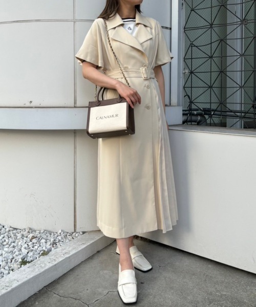 ジアナ LEWIS アシンメ ミディアム トレンチ ドレス送料関税込 GIANA ジアナ LEWIS アシンメトリー ミディアム トレンチ ドレス
