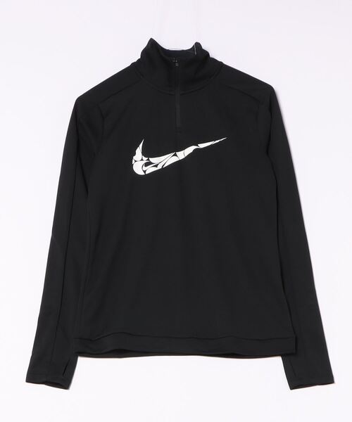「NIKEアパレル」WSスウッシュHBRDFMIDハーフジップL/S レディース