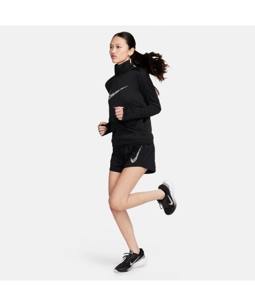 「NIKEアパレル」WSスウッシュHBRDFMIDハーフジップL/S レディース NIKE 「NIKEアパレル」WSスウッシュHBRDFMIDハーフジップL/S