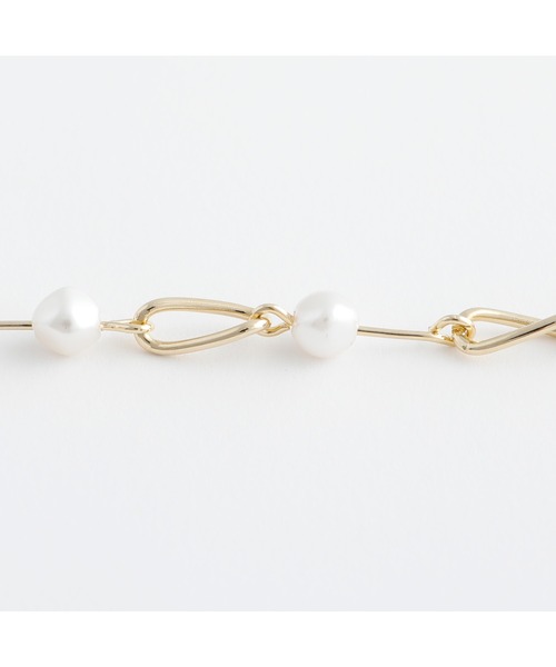 ネックレス JCQ pearl×chainパール×チェーン コンビ 「JCQ0126