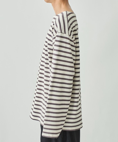 URU ウル ボーダー カットソー ロンT URU - Long Sleeve Border Tee -Tシャツ-（Black / ブラック