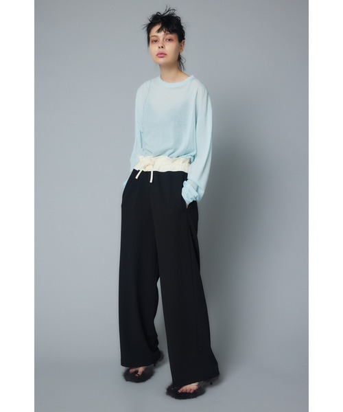 HeRIN.CYE パンツ Drost gather pants ドロストギャザーパンツ