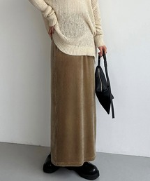 callautia（カラウティア） ロング スカート ベロアロングIライン