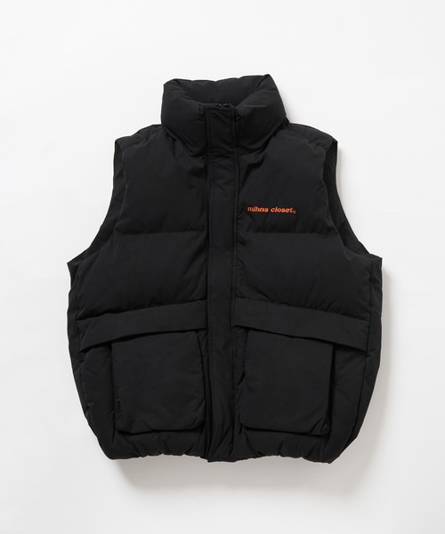 フード付き ダウンベスト 3色 ショート アウター 韓国 nr6922 mihns closet ダウンベスト ベスト 「mihns closet/ミンズ