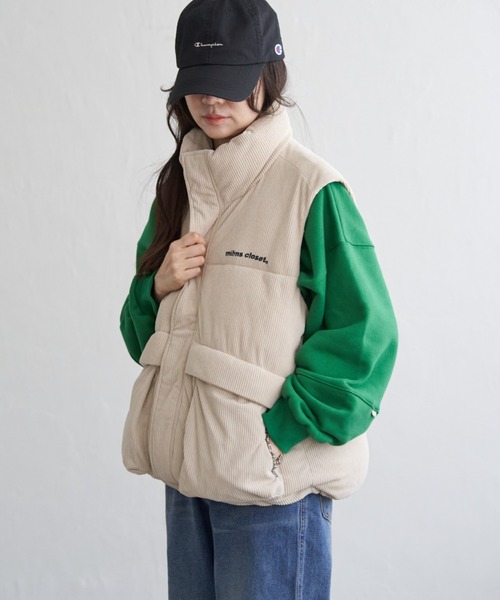mihns closet（ミンズクローゼット） ダウンベスト ベスト 「mihns