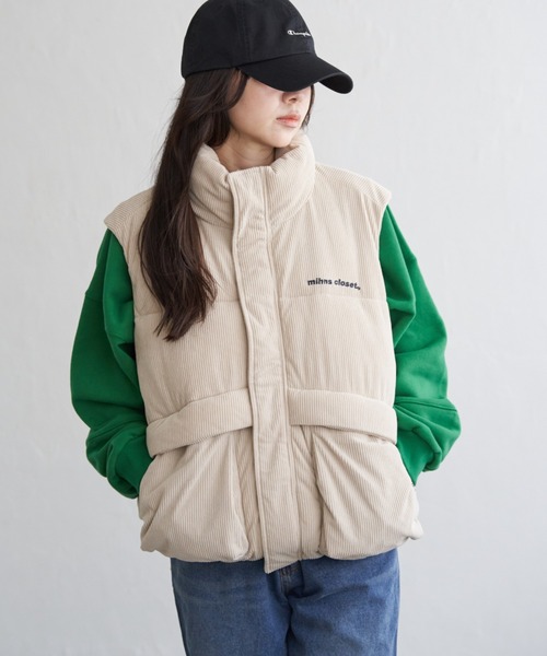 mihns closet（ミンズクローゼット） ダウンベスト ベスト 「mihns
