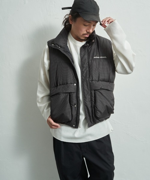 mihns closet（ミンズクローゼット） ダウンベスト ベスト 「mihns