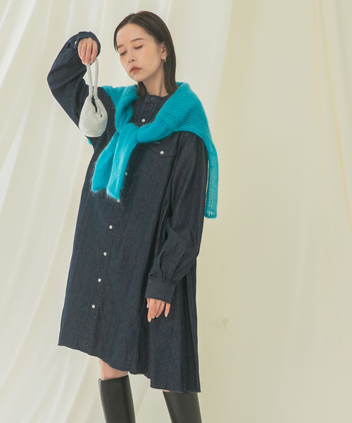 Wrangler シャツワンピース 「別注」Wrangler×ROSSO WESTERN