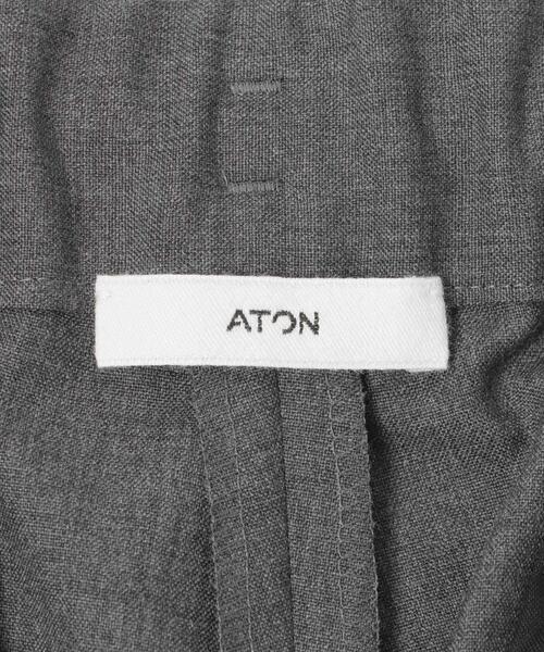 パンツ ATON　WOOL TROPICAL TAPERED PANTS メンズの画像