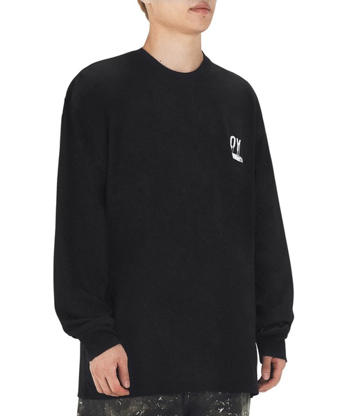 OY tシャツ 「OY/オーワイ」 SPRAY DRIP LONG SLEEVE/スプレー