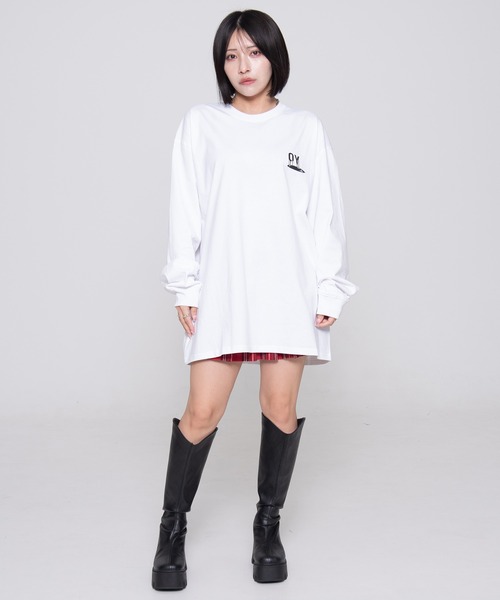 OY tシャツ 「OY/オーワイ」 SPRAY DRIP LONG SLEEVE/スプレー