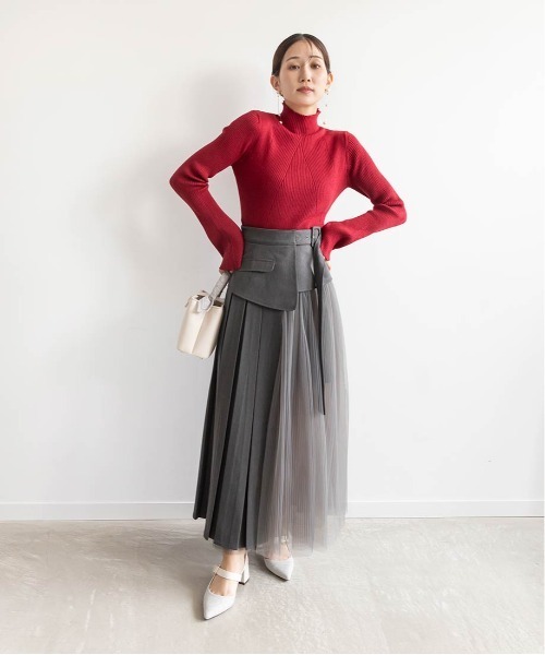 RANDA スカート ショートパンツセットプリーツレイヤード