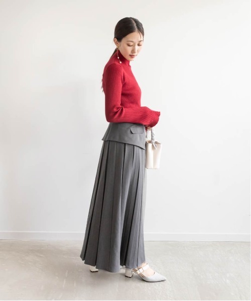 RANDA スカート ショートパンツセットプリーツレイヤード
