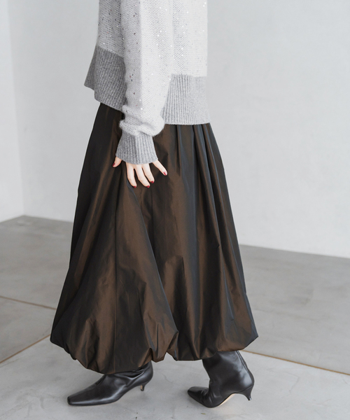 スカート Freada/フリーダ インド クロスステッチ ギャザースカート