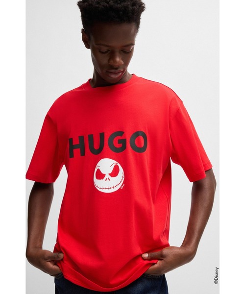 HUGO★Ｔシャツ HUGO Big Square Logo Short Sleeve T-Shirt Asphalt Grey