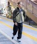 ブルゾン アウター ライトウォーム薄中綿ブルゾ...の詳細画像1