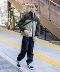 ブルゾン アウター ライトウォーム薄中綿ブルゾ...の詳細画像2