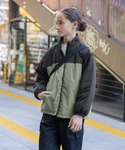 ブルゾン アウター ライトウォーム薄中綿ブルゾ...の詳細画像3