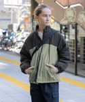 ブルゾン アウター ライトウォーム薄中綿ブルゾ...の詳細画像4