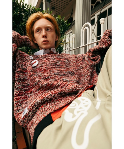 ICECREAM セーター ニット MIX SWEATER WITH BADGE メンズ