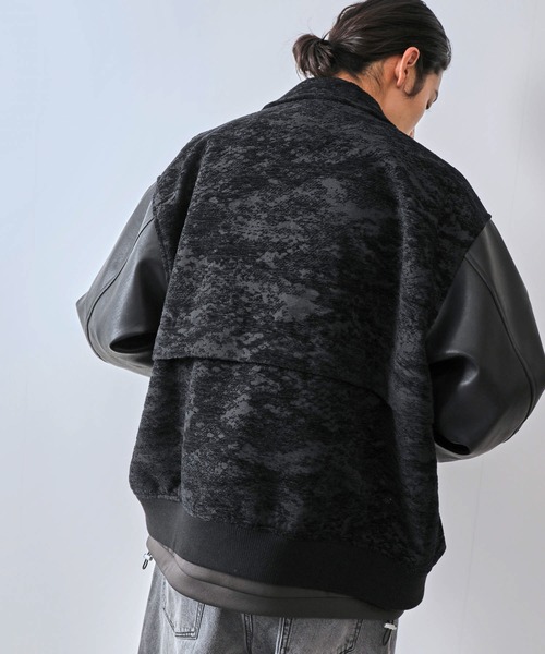 JUNRED（ジュンレッド） ブルゾン アウター ジャガードコンビブルゾン