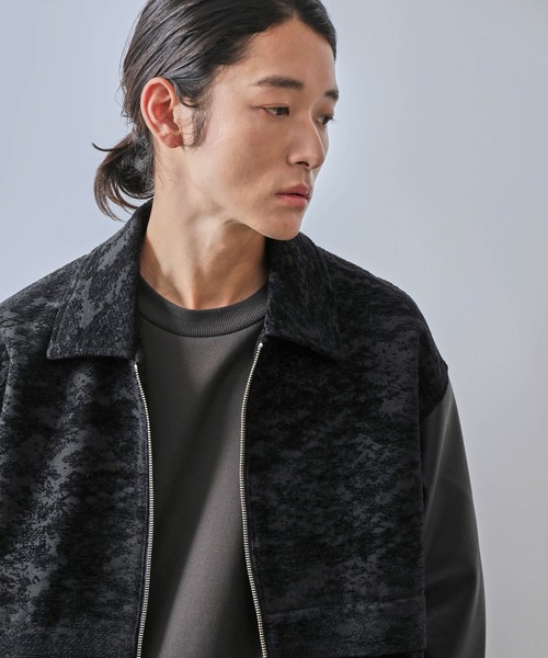 JUNRED（ジュンレッド） ブルゾン アウター ジャガードコンビブルゾン