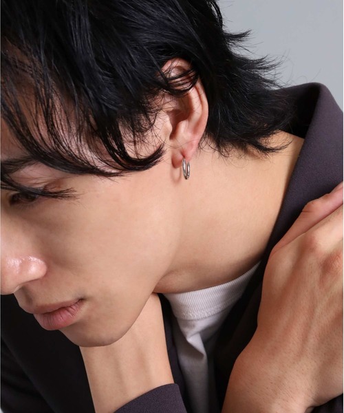 LION HEART（ライオンハート） ピアス “BASIC”プラチナフープピアス
