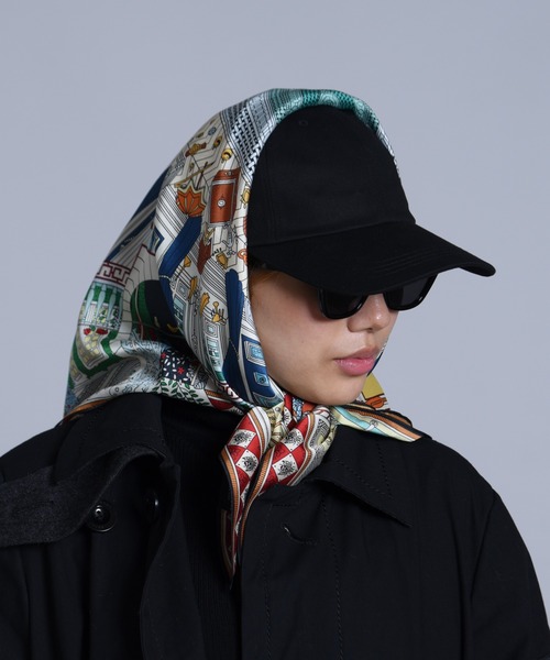 【UNDER COVER】額入り スカーフ CALIFORNIA OUTFITTERS スカーフ バンダナ 3-9B40 大判スカーフ