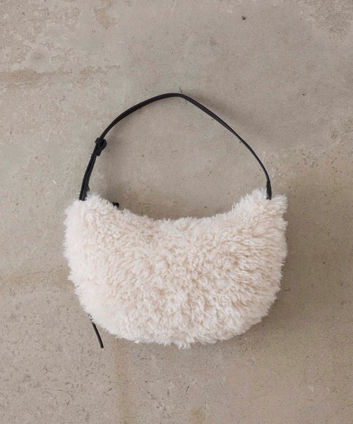 ショルダーバッグ バッグ Fakefur halfmoon shoulder bag/フェイクファー ハーフムーン ショルダー バッグ レディース | EFOLE | 04