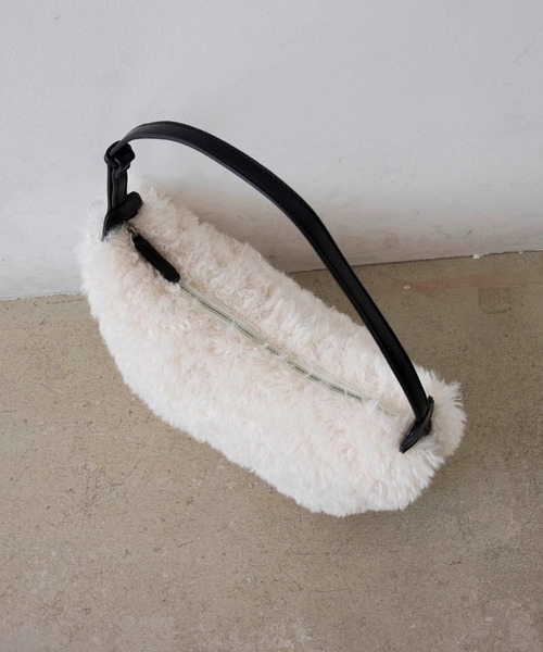 ショルダーバッグ バッグ Fakefur halfmoon shoulder bag/フェイクファー ハーフムーン ショルダー バッグ レディース | EFOLE | 08