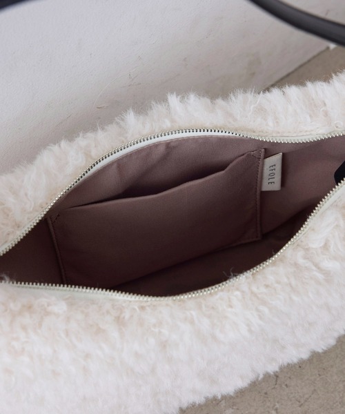 ショルダーバッグ バッグ Fakefur halfmoon shoulder bag/フェイクファー ハーフムーン ショルダー バッグ レディース | EFOLE | 10