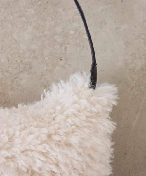 ショルダーバッグ バッグ Fakefur halfmoon shoulder bag/フェイクファー ハーフムーン ショルダー バッグ レディース | EFOLE | 13