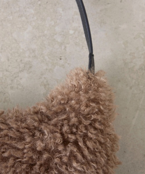ショルダーバッグ バッグ Fakefur halfmoon shoulder bag/フェイクファー ハーフムーン ショルダー バッグ レディース | EFOLE | 14