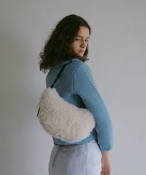ショルダーバッグ バッグ Fakefur halfmoon shoulder bag/フェイクファー ハーフムーン ショルダー バッグ レディース | EFOLE | 02