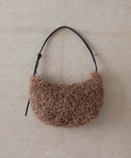 ショルダーバッグ バッグ Fakefur halfmoon shoulder bag/フェイクファー ハーフムーン ショルダー バッグ レディース | EFOLE | 16