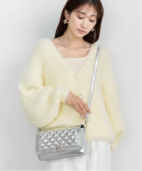 RANDA ショルダーバッグ バッグ 2WAYキルティングフラップバッグ