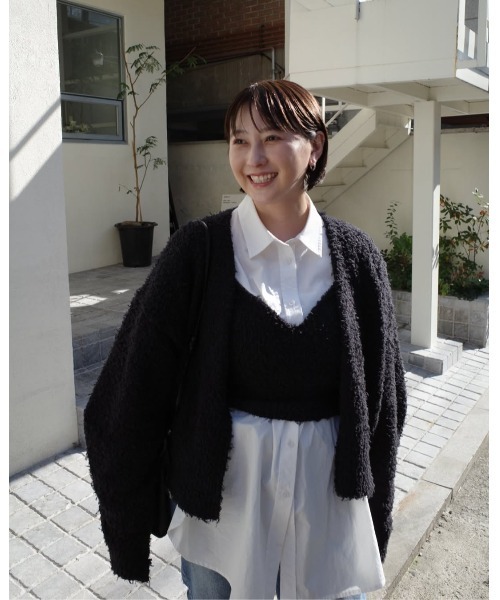 MANOF（マノフ） ニット セーター BUSTIER SET KNIT CARDIGAN