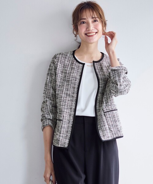 ANY SIS（エニィスィス） ジャケット ノーカラージャケット 「2SET