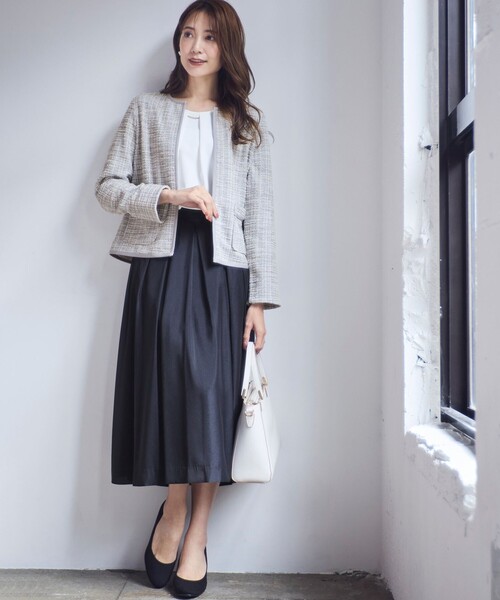 ANY SIS（エニィスィス） ジャケット ノーカラージャケット 「2SET